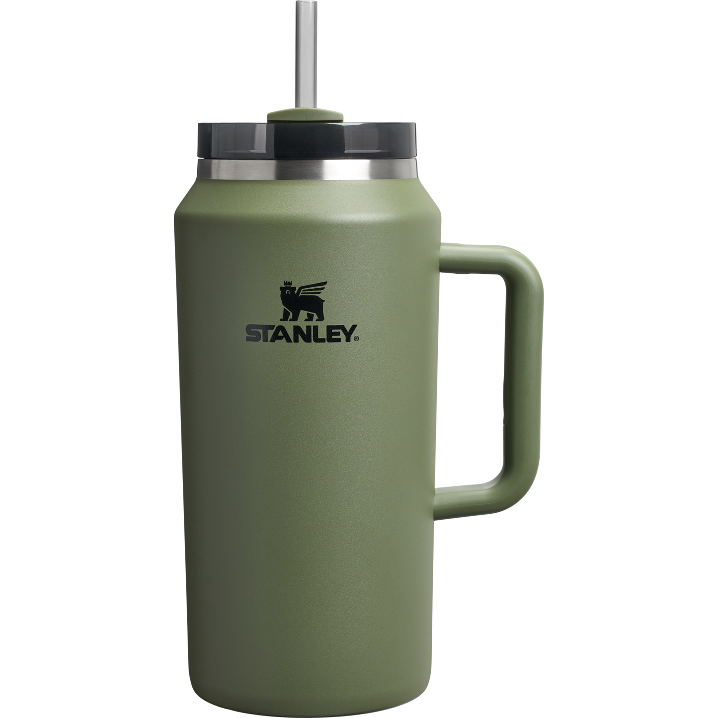 Car-Cup Friendly The Quencher H2.0 Flowstate Tumbler D033Q - Double-Wall Vacuum Insulated Travel Tumbler with Straw - Dried Pine