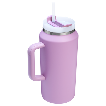 Car-Cup Friendly The Quencher H2.0 Flowstate Tumbler D033Q - Double-Wall Vacuum Insulated Travel Tumbler with Straw Detail