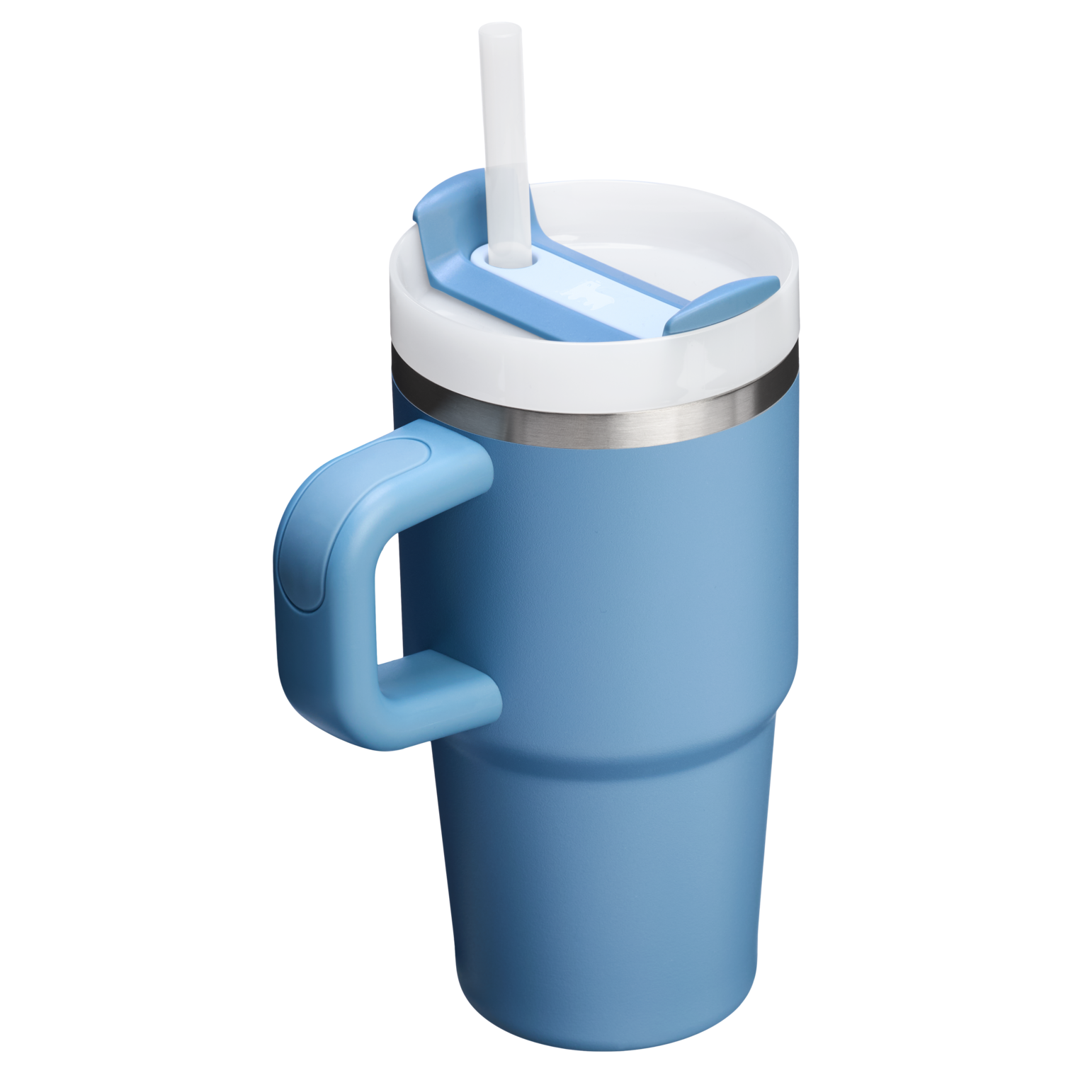Double-Wall Vacuum The Quencher H2.O Flowstate Tumbler with Handle | Stanley Create D309N - Double-Wall Vacuum Insulated Travel Tumbler with Straw Detail