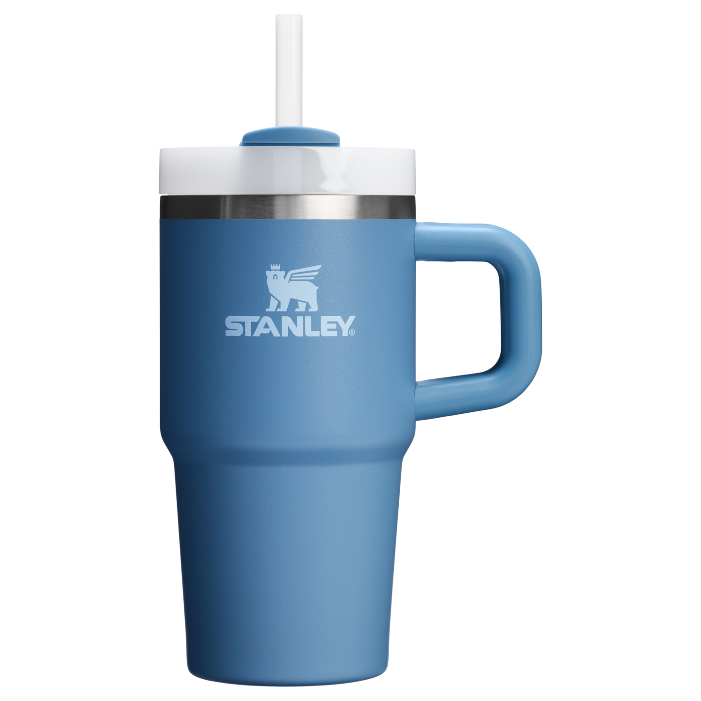 Splash-Resistant FlowState The Quencher H2.O Flowstate Tumbler | Stanley Create D274S - Double-Wall Vacuum Insulated Travel Tumbler with Straw Detail