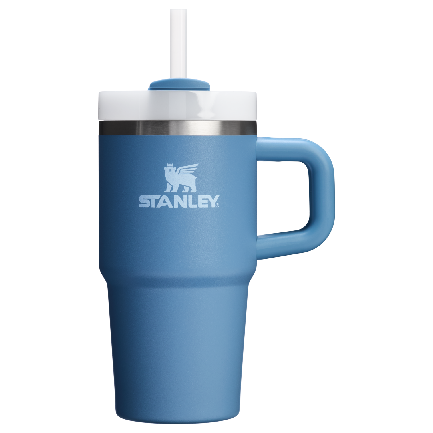 Splash-Resistant FlowState The Quencher H2.O Flowstate Tumbler | Stanley Create D274S - Double-Wall Vacuum Insulated Travel Tumbler with Straw Detail