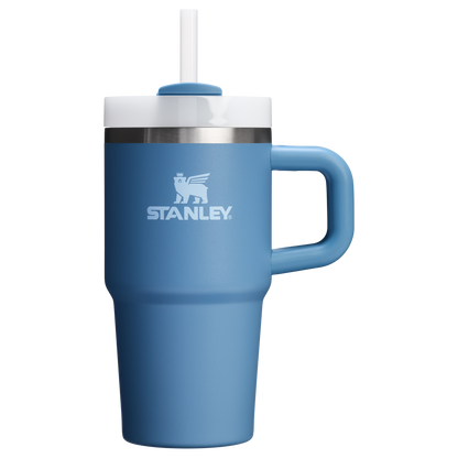 Splash-Resistant FlowState The Quencher H2.O Flowstate Tumbler | Stanley Create D274S - Double-Wall Vacuum Insulated Travel Tumbler with Straw Detail