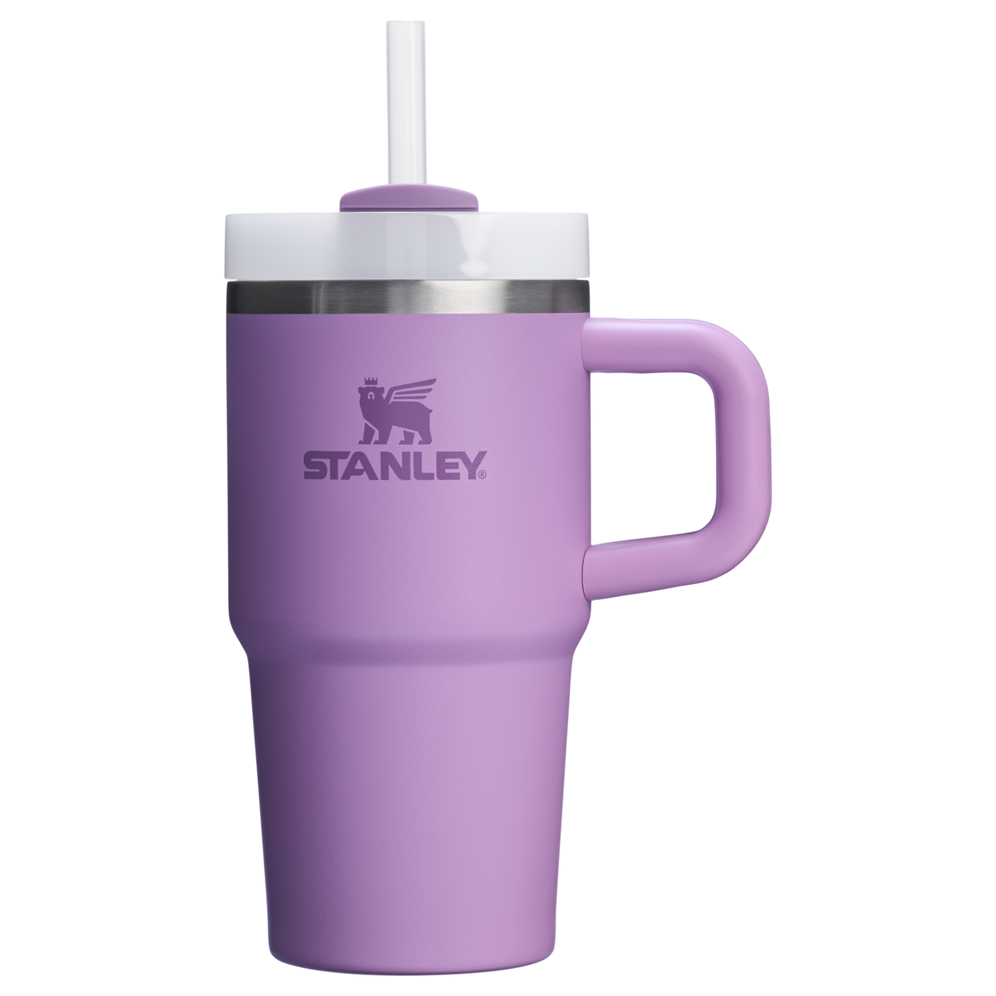 Splash-Resistant FlowState The Quencher H2.O Flowstate Tumbler | Stanley Create D274S - Double-Wall Vacuum Insulated Travel Tumbler with Straw Detail