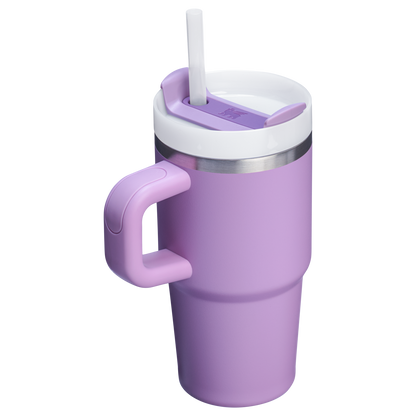 Splash-Resistant FlowState The Quencher H2.O Flowstate Tumbler | Stanley Create D274S - Double-Wall Vacuum Insulated Travel Tumbler with Straw Detail