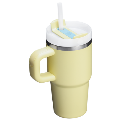 Splash-Resistant FlowState The Quencher H2.O Flowstate Tumbler | Stanley Create D274S - Double-Wall Vacuum Insulated Travel Tumbler with Straw Detail