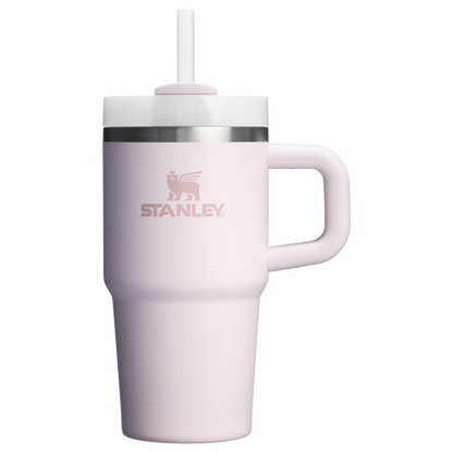 Insulated Travel The Quencher H2.O Flowstate Tumbler D069R - Premium Stainless Steel Straw Cup for All-Day Hydration - Rose Quartz 2.0