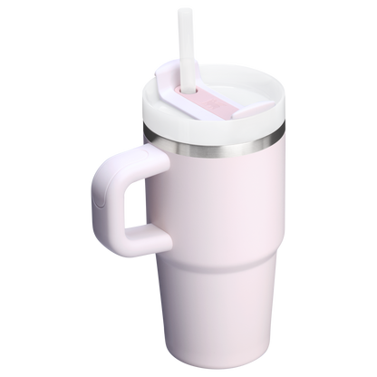 Double-Wall Vacuum The Quencher H2.O Flowstate Tumbler with Handle | Stanley Create D309N - Double-Wall Vacuum Insulated Travel Tumbler with Straw Detail