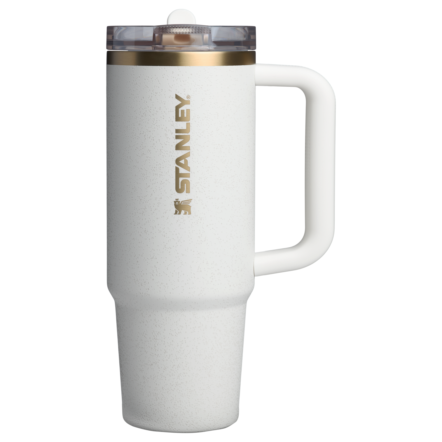 Splash-Resistant FlowState The Quencher H2.0 Flowstate Tumbler | Stanley Create D331C - Double-Wall Vacuum Insulated Travel Tumbler with Straw Detail