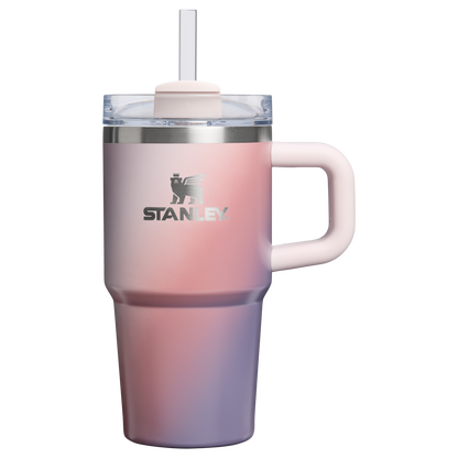 Insulated Travel The Quencher H2.O Flowstate Tumbler D069R - Premium Stainless Steel Straw Cup for All-Day Hydration - Dawn Spiral