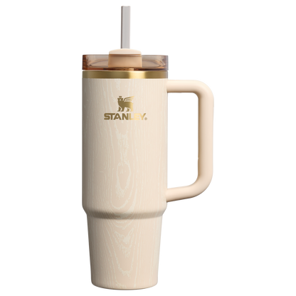 Insulated Travel The Cheers & Cheer Quencher H2.0 Flowstate Tumbler D189S - Double-Wall Vacuum Insulated Travel Tumbler with Straw - Birch Woodgrain