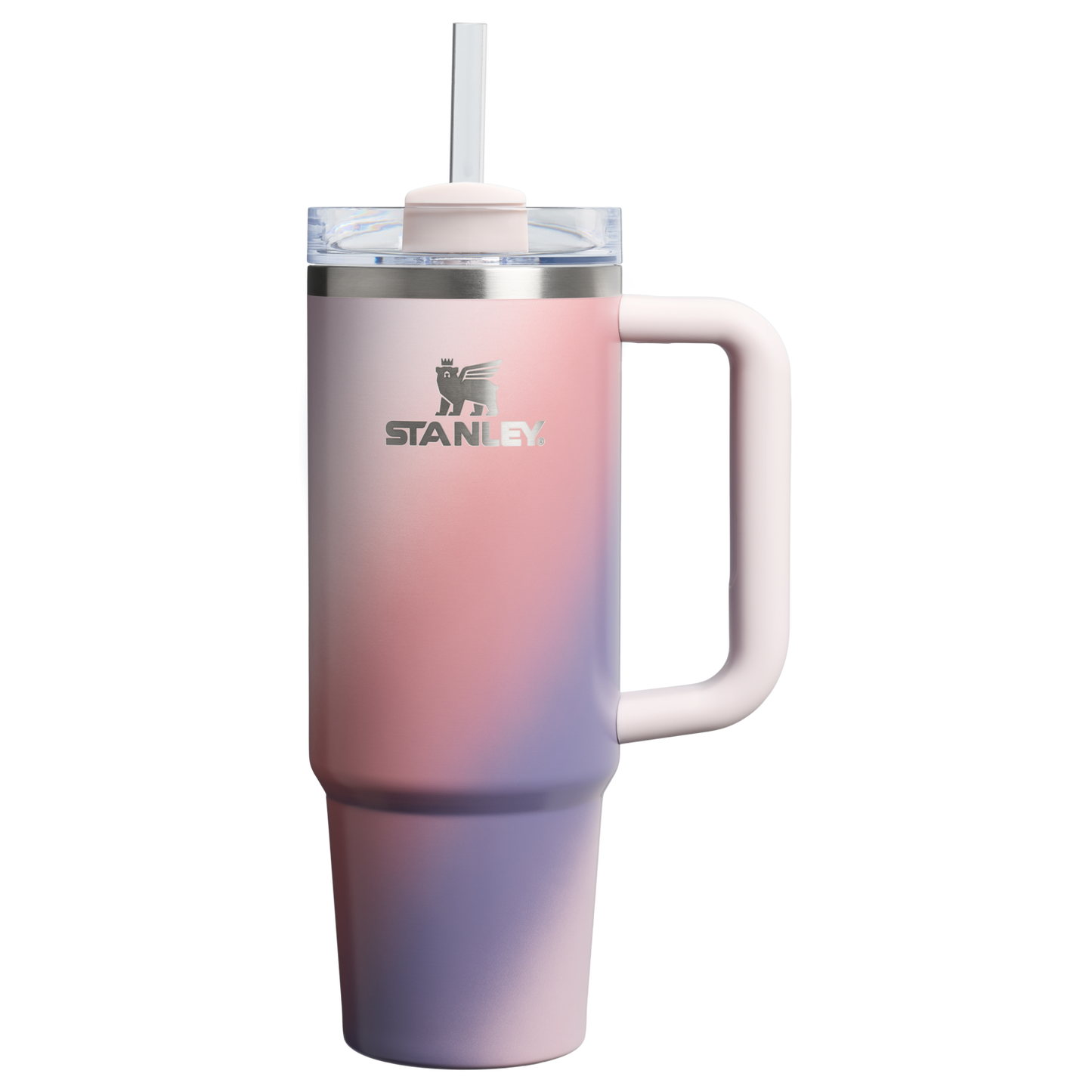Splash-Resistant FlowState The Quencher H2.0 Flowstate Tumbler D051L - Double-Wall Vacuum Insulated Travel Tumbler with Straw - Dawn Spiral
