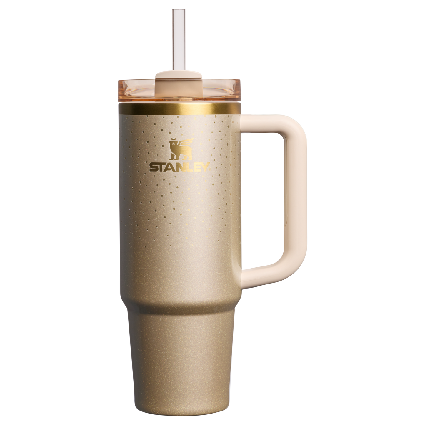 Insulated Travel The Cheers & Cheer Quencher H2.0 Flowstate Tumbler D189S - Double-Wall Vacuum Insulated Travel Tumbler with Straw - Prosecco Shimmer
