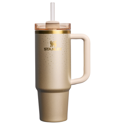 Insulated Travel The Cheers & Cheer Quencher H2.0 Flowstate Tumbler D189S - Double-Wall Vacuum Insulated Travel Tumbler with Straw - Prosecco Shimmer