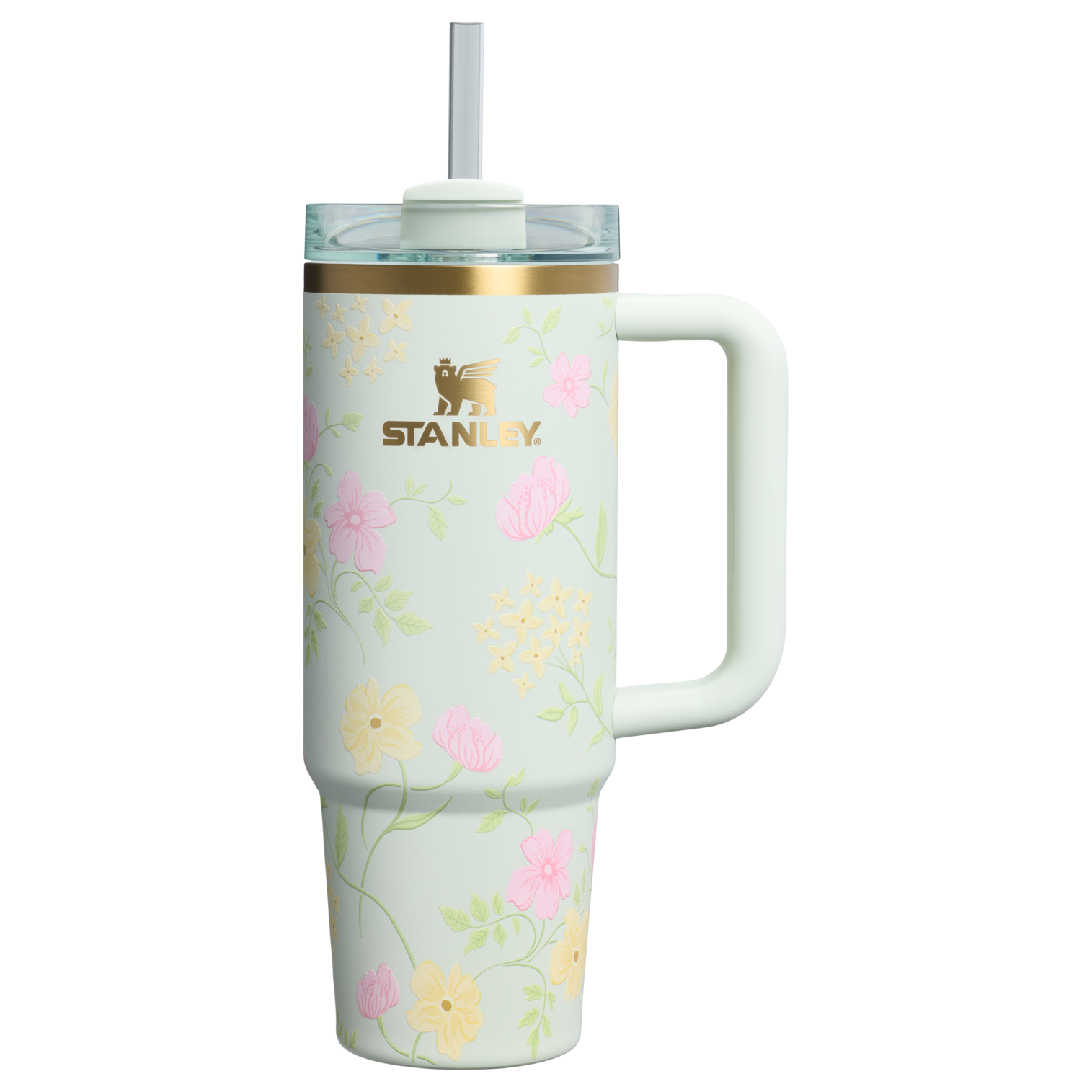Insulated Travel The Easter Quencher H2.0 Flowstate Tumbler D257F - Premium Stainless Steel Straw Cup for All-Day Hydration - Spring Blossoms