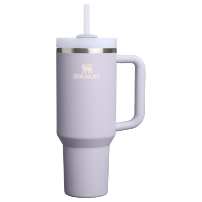 Large Capacity The Quencher H2.0 Flowstate Tumbler D050X - Double-Wall Vacuum Insulated Travel Tumbler with Straw - Purple Dust