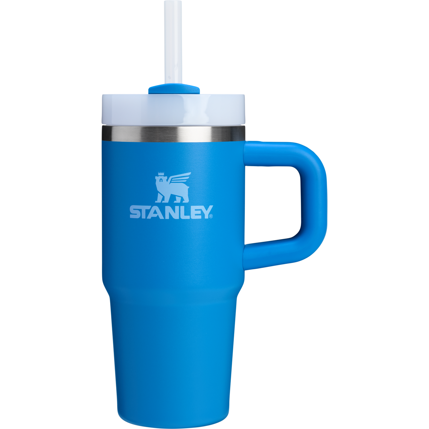 Splash-Resistant FlowState The Quencher H2.O Flowstate Tumbler | Stanley Create D291F - Double-Wall Vacuum Insulated Travel Tumbler with Straw Detail