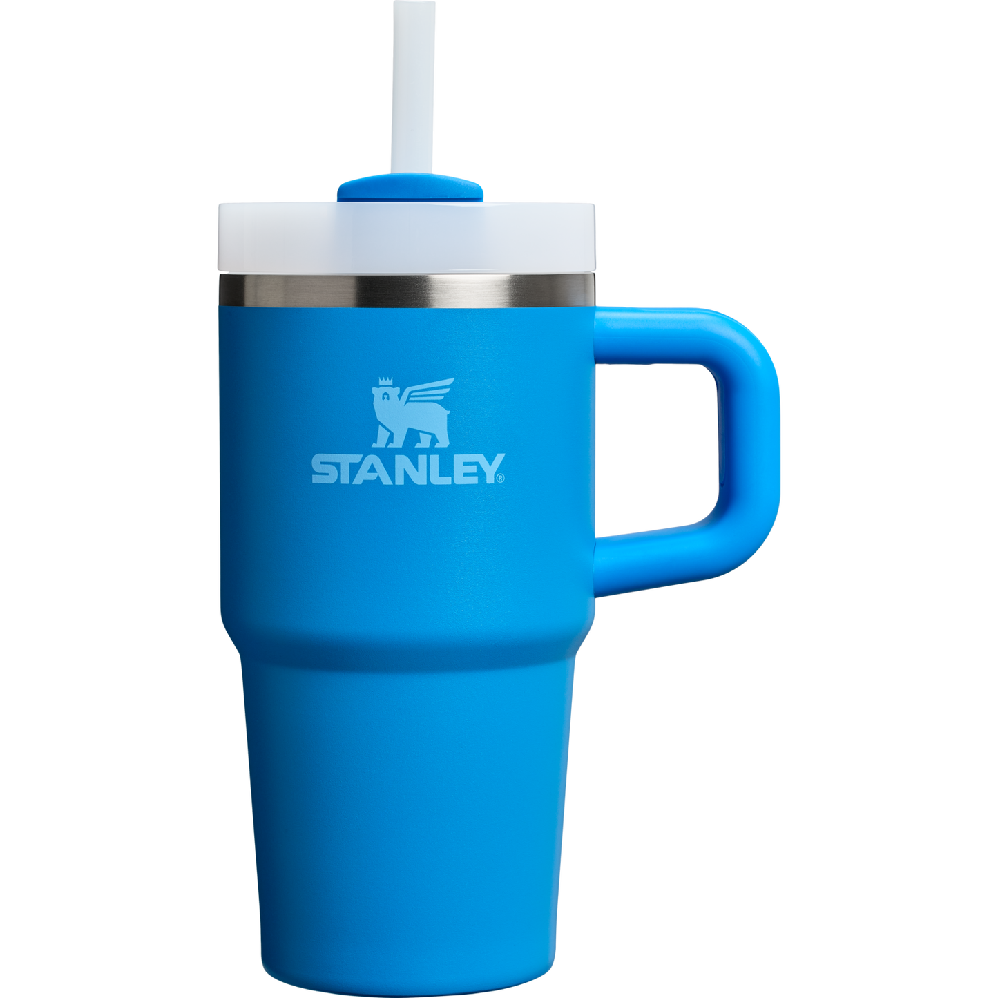Double-Wall Vacuum The Quencher H2.O Flowstate Tumbler with Handle | Stanley Create D309N - Double-Wall Vacuum Insulated Travel Tumbler with Straw Detail
