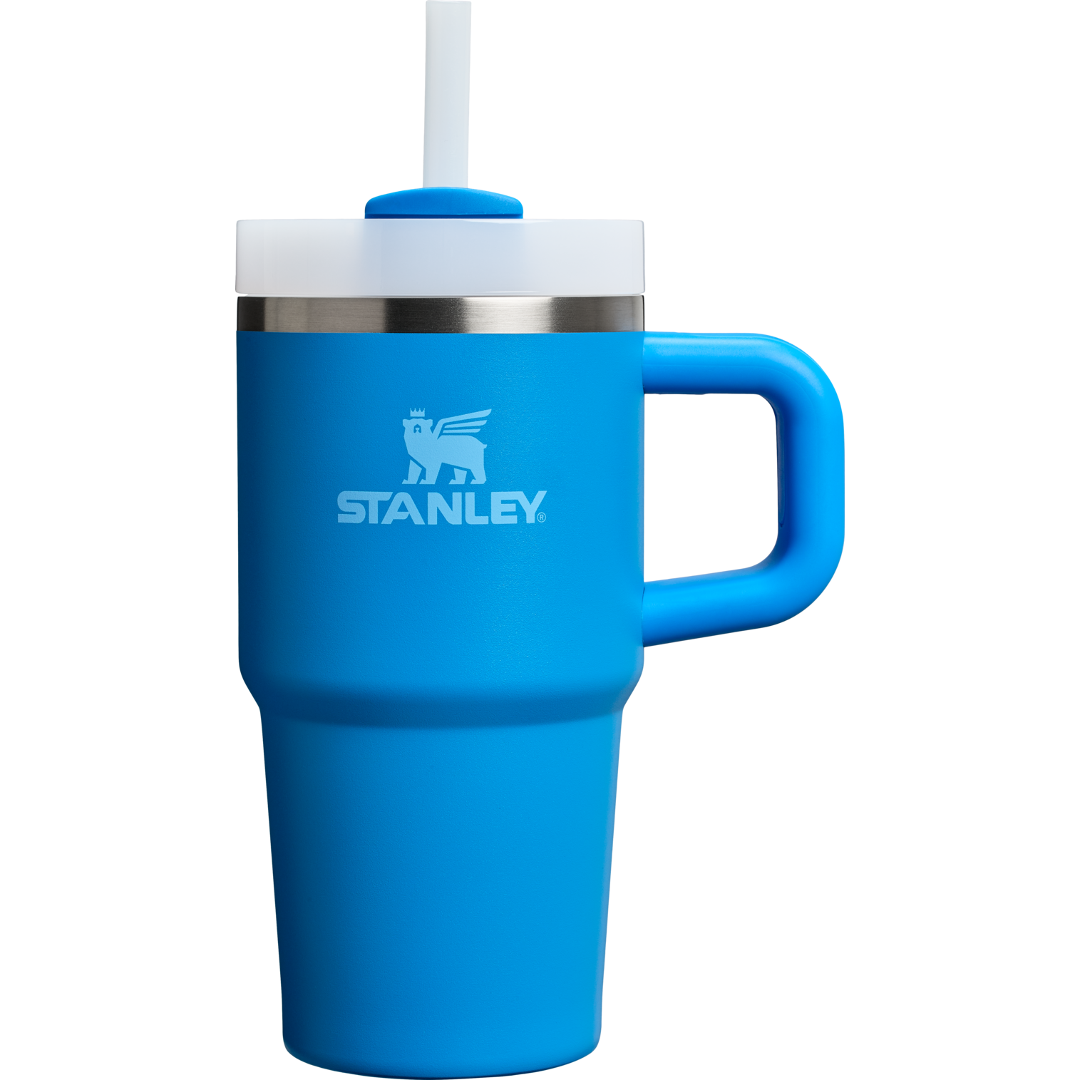 Splash-Resistant FlowState The Quencher H2.O Flowstate Tumbler | Stanley Create D274S - Double-Wall Vacuum Insulated Travel Tumbler with Straw Detail