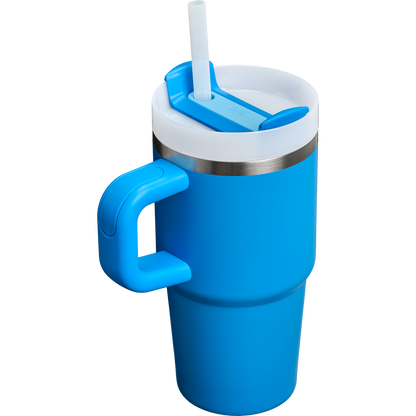 Double-Wall Vacuum The Quencher H2.O Flowstate Tumbler with Handle | Stanley Create D309N - Double-Wall Vacuum Insulated Travel Tumbler with Straw Detail