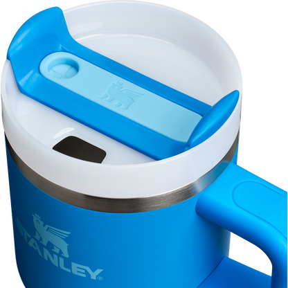 Double-Wall Vacuum The Quencher H2.O Flowstate Tumbler with Handle | Stanley Create D309N - Double-Wall Vacuum Insulated Travel Tumbler with Straw Detail