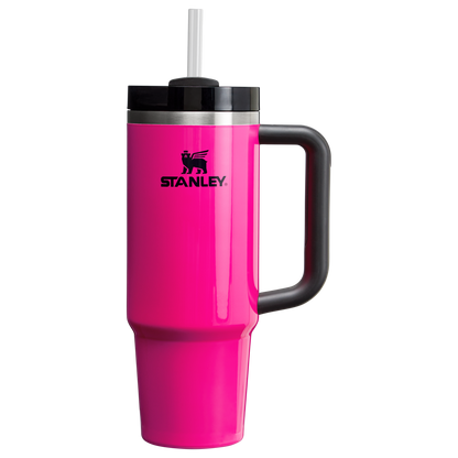 Splash-Resistant FlowState The Quencher H2.0 Flowstate Tumbler D051L - Double-Wall Vacuum Insulated Travel Tumbler with Straw Detail