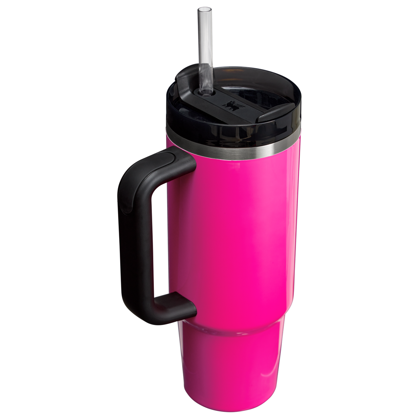 Splash-Resistant FlowState The Quencher H2.0 Flowstate Tumbler | Stanley Create D331C - Double-Wall Vacuum Insulated Travel Tumbler with Straw Detail