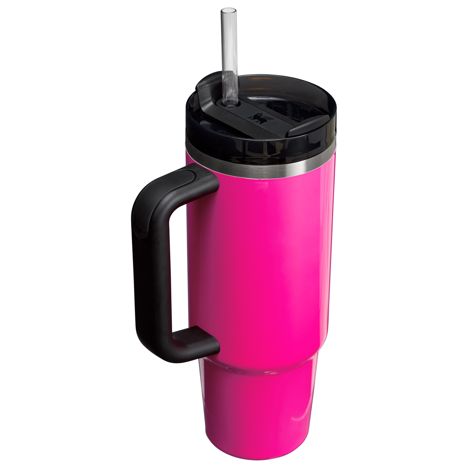 Splash-Resistant FlowState The Quencher H2.0 Flowstate Tumbler | Stanley Create D331C - Double-Wall Vacuum Insulated Travel Tumbler with Straw Detail