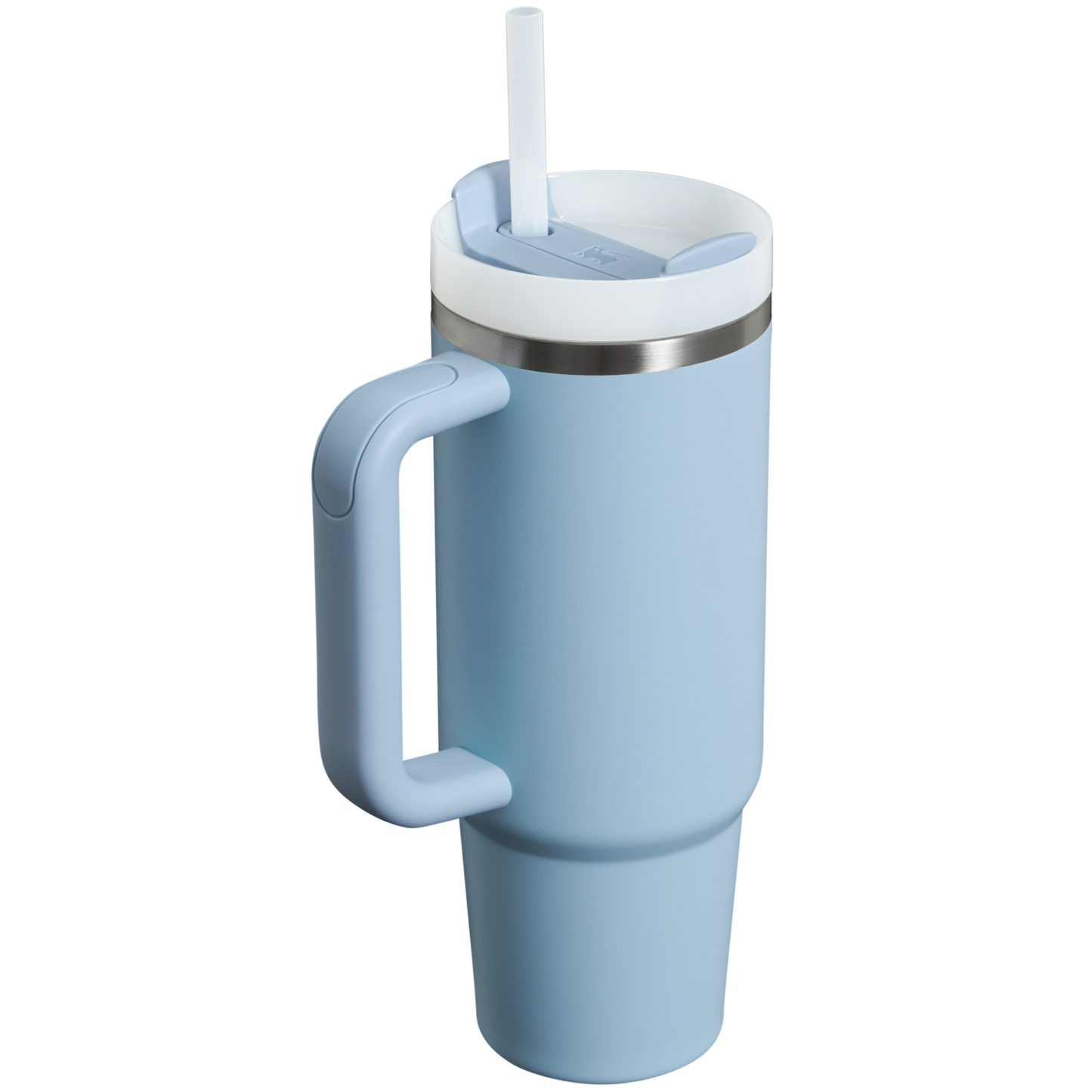 Splash-Resistant FlowState The Quencher H2.0 Flowstate Tumbler | Stanley Create D331C - Double-Wall Vacuum Insulated Travel Tumbler with Straw Detail