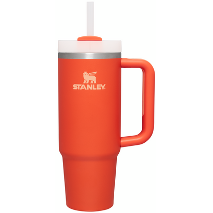 Splash-Resistant FlowState The Quencher H2.0 Flowstate Tumbler D051L - Double-Wall Vacuum Insulated Travel Tumbler with Straw Detail