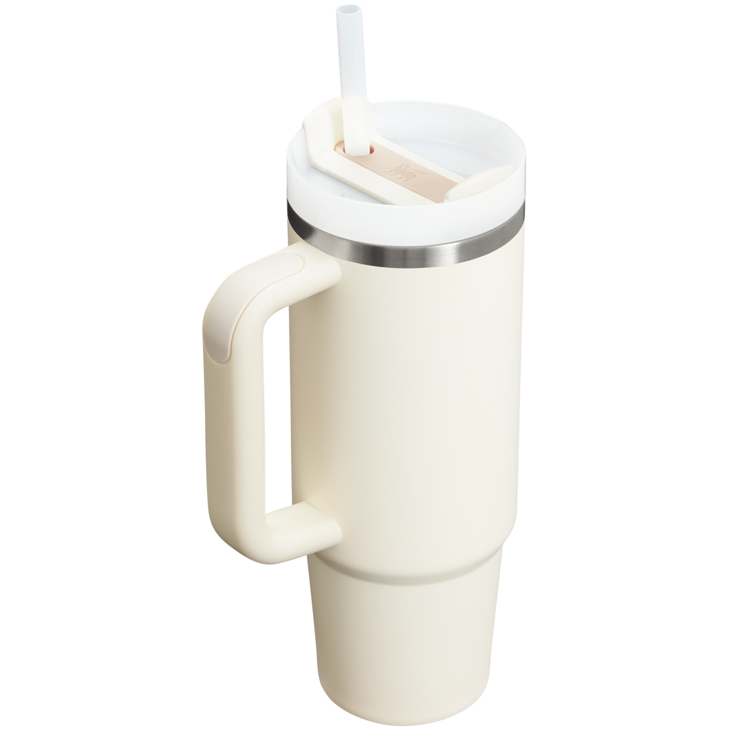 Splash-Resistant FlowState The Quencher H2.0 Flowstate Tumbler | Stanley Create D331C - Double-Wall Vacuum Insulated Travel Tumbler with Straw Detail