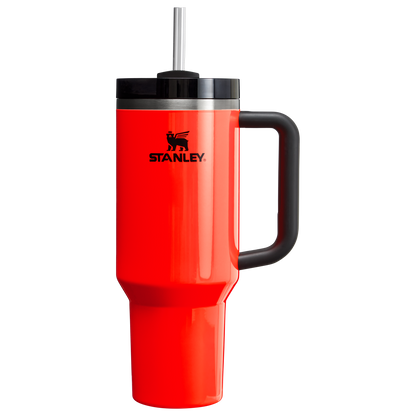 Splash-Resistant FlowState The Quencher H2.0 Flowstate Tumbler D051L - Double-Wall Vacuum Insulated Travel Tumbler with Straw Detail