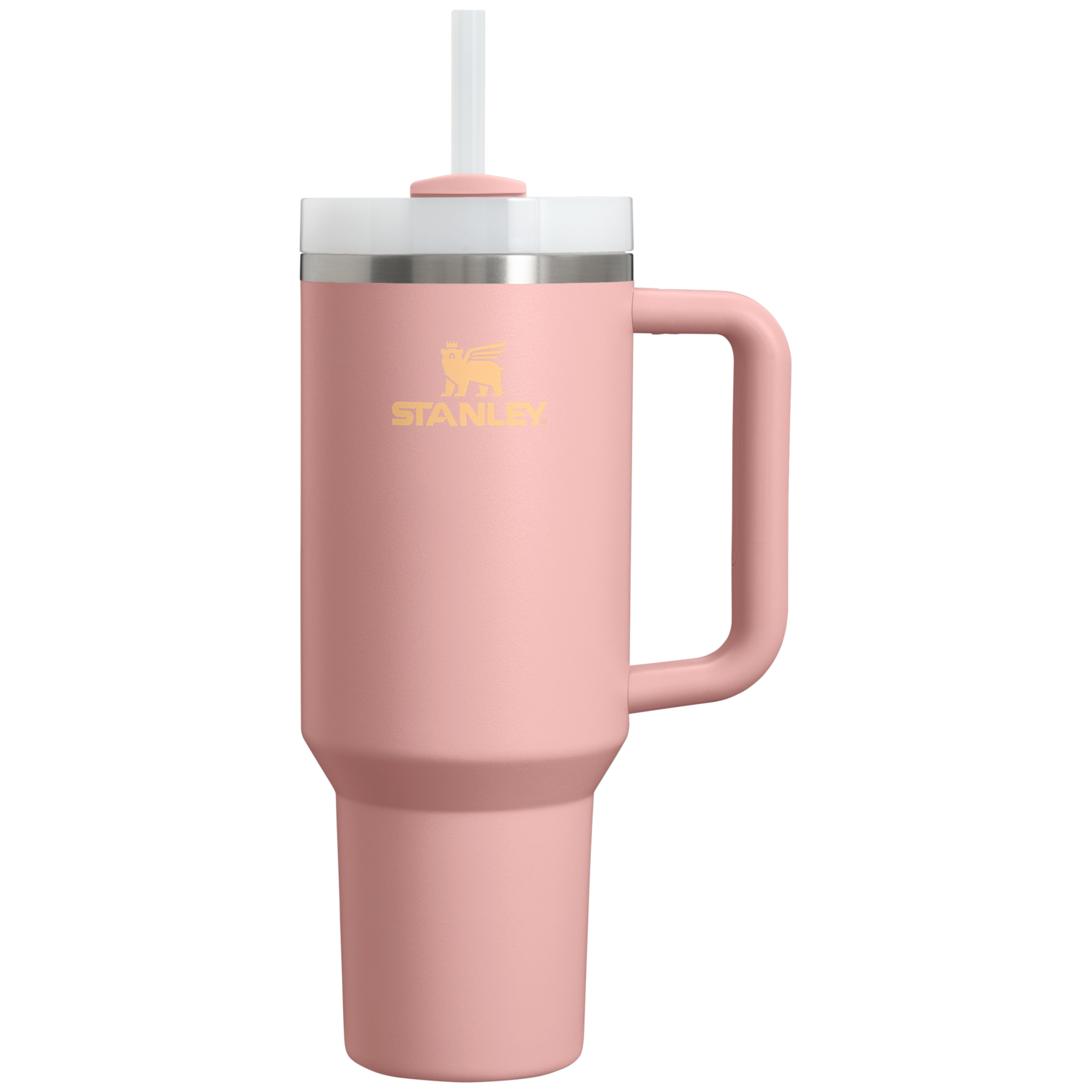 Large Capacity The Quencher H2.0 Flowstate Tumbler D050X - Double-Wall Vacuum Insulated Travel Tumbler with Straw - Peach Rose