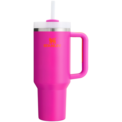 Double-Wall Vacuum The Quencher H2.0 Flowstate Tumbler  | Stanley Create D332L - Double-Wall Vacuum Insulated Travel Tumbler with Straw Detail