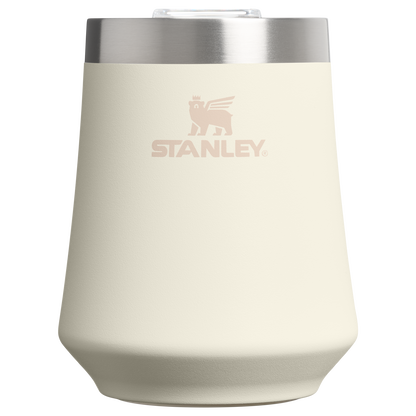 Premium Matte The Reserve Wine Tumbler D125V - Reserve Collection Stainless Steel Whiskey Cup - Cream