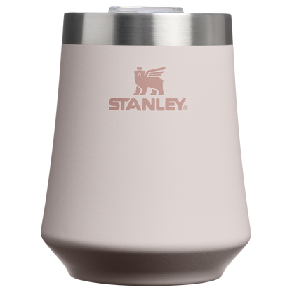 Vacuum Insulated Wine The Reserve Wine Tumbler | Stanley Create D302P - Premium Insulated Egg-Shaped Wine Glass for Outdoors - Rose Quartz