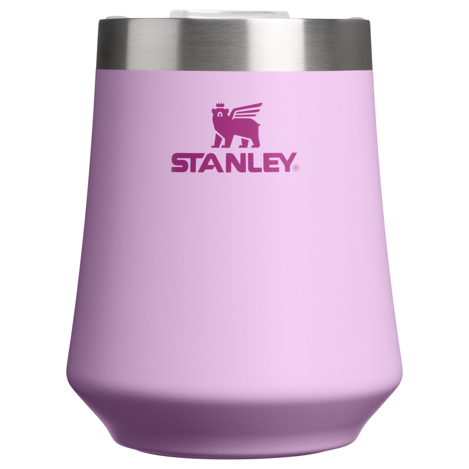 Vacuum Insulated Wine The Reserve Wine Tumbler | Stanley Create D302P - Premium Insulated Egg-Shaped Wine Glass for Outdoors - Soft Orchid