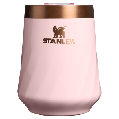 Flavor-Preserving The Valentine’s Day Textured Reserve Wine Tumbler D233K - Reserve Collection Stainless Steel Whiskey Cup - Pink Velvet Gloss