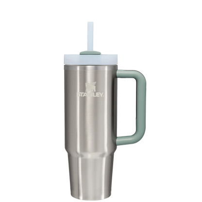 Splash-Resistant FlowState The Quencher H2.0 Flowstate Tumbler D051L - Double-Wall Vacuum Insulated Travel Tumbler with Straw Detail
