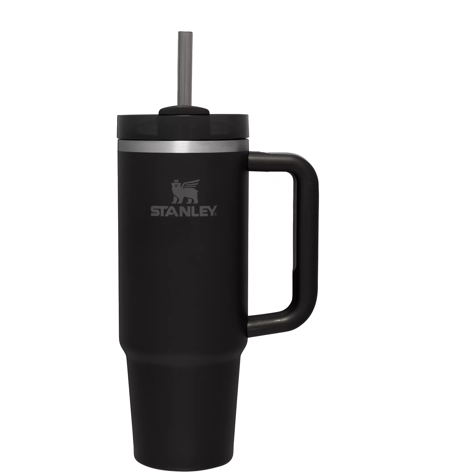 Double-Wall Vacuum The Quencher H2.0 Flowstate Tumbler  | Stanley Create D332L - Double-Wall Vacuum Insulated Travel Tumbler with Straw - Black